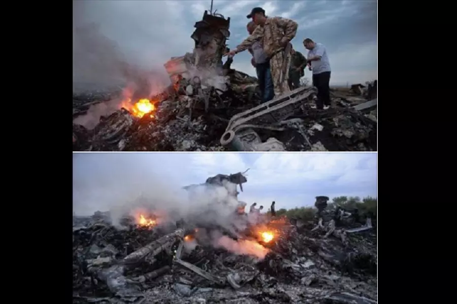 بعد صورة الجرحى المدنيين .. إعلام قسد ينشر صور مفبركة لحطام طائرة حربية تركية في عفرين