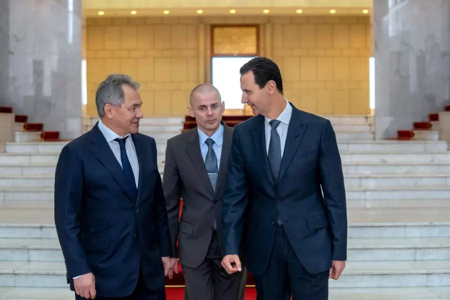 وزير الدفاع الروسي في دمشق لإيصال رسالة من بوتين للأسد