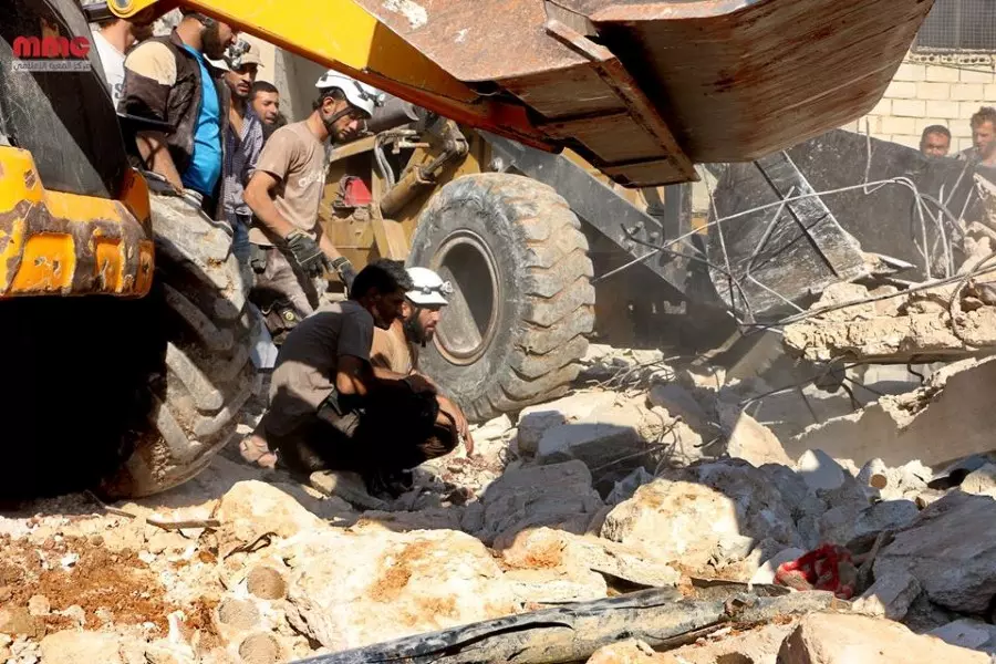 شهداء وجرحى بقصف جوي استهدف بلدة معردبسة بإدلب