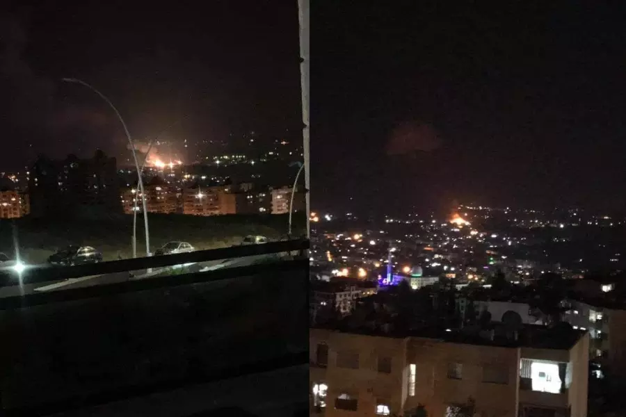 الطائرات الإسرائيلية تقصف مواقع قوات الأسد في محيط دمشق وحمص