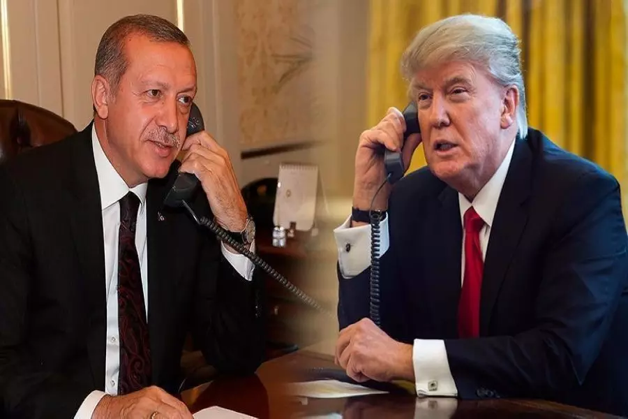 أردوغان يؤكد لترامب ضرورة وقف دعم "ب ي د"