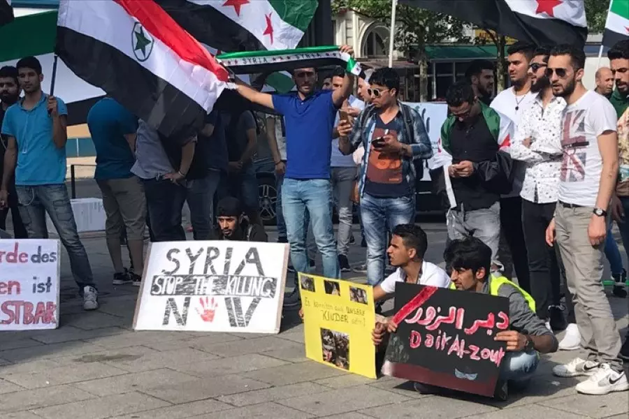 مظاهرة على خلفية قمة مجموعة العشرين للمطالبة باسقاط الأسد