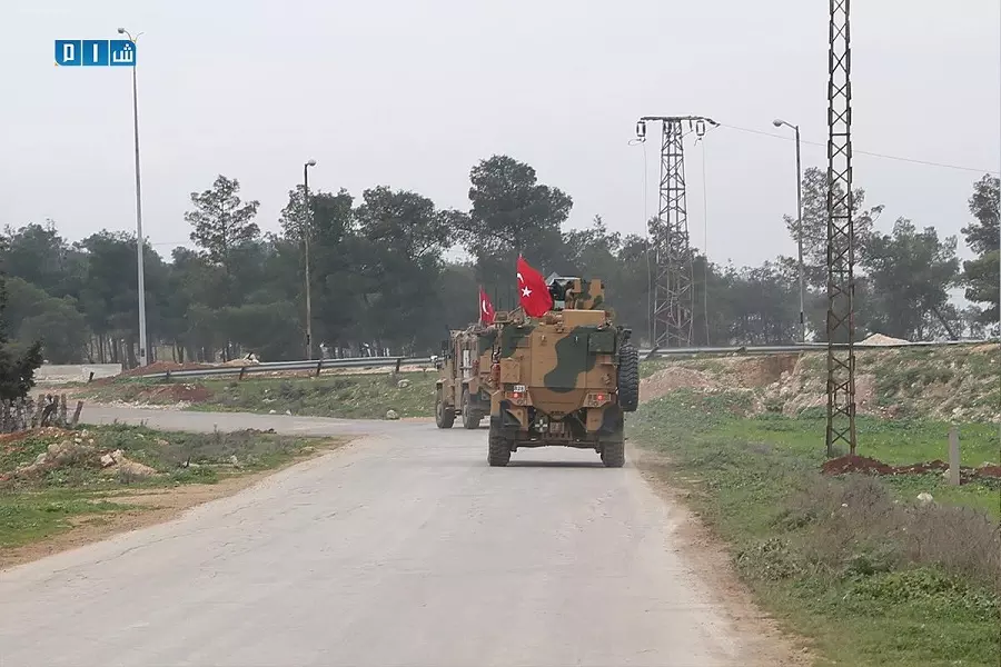 قوات تركية تدخل الحدود باتجاه نقطة إشتبرق بريف إدلب