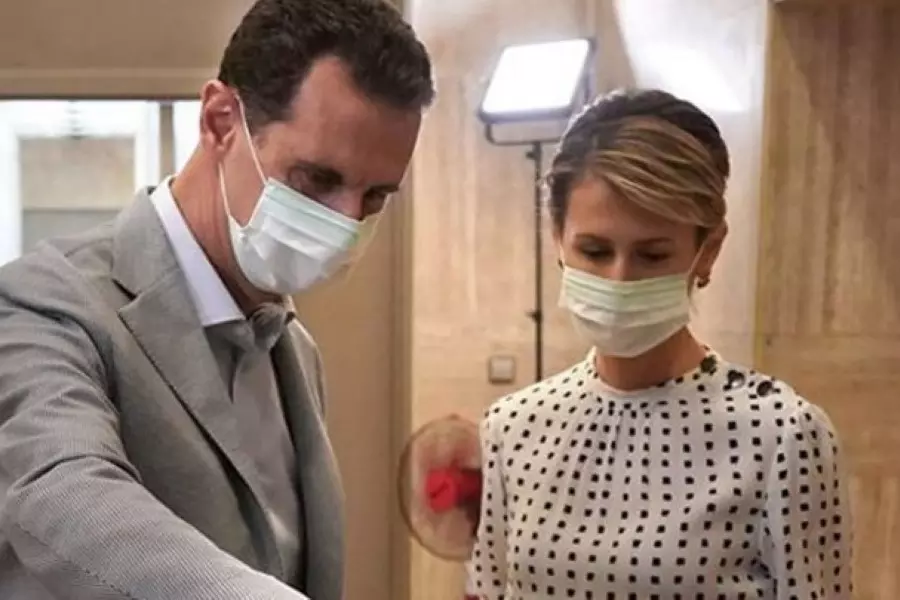 إعلام النظام يعلن إصابة الإرهابي "بشار الأسد" وزوجته "سيدة الجحيم" بفايروس كورونا