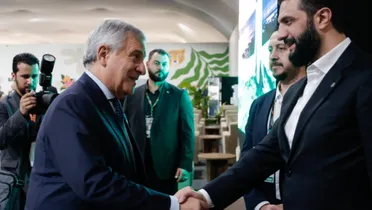 لقاء بين "الشرع وتاياني" يبحث استعادة العلاقات الاقتصادية بين دمشق وروما