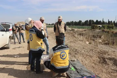 العثور على رفات عشرة أشخاص في منطقة عسكرية سابقة بدوما