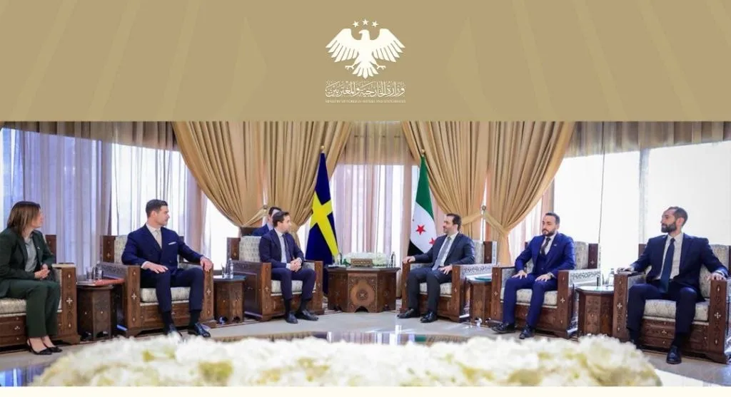وزير الخارجية والمغتربين يستقبل وفدًا سويديًا رفيع المستوى في دمشق