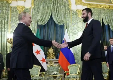 بوتين يبعث برقية تهنئة إلى الشرع بذكرى عام على التحرير في سوريا