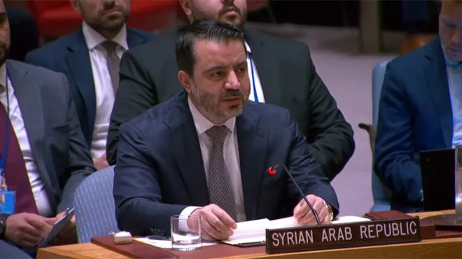 "الشيباني" لأول مرة في مجلس الأمن: سوريا ترفع علمها الجديد وتفتح أبوابها للعدالة والتعاون الدولي