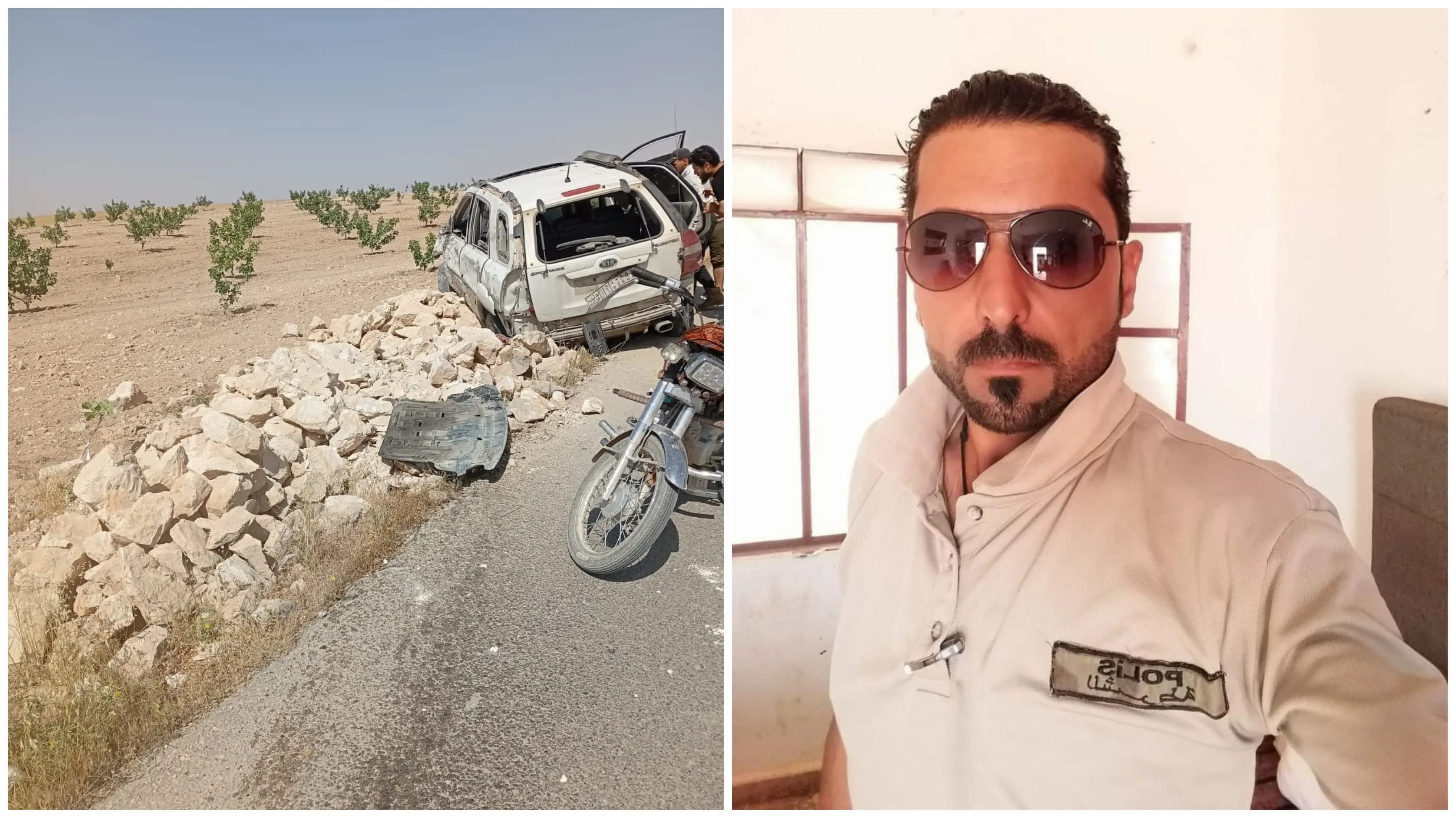 استشهاد ضابط شرطة وإصابة زوجته وابنته بانفجار عبوة ناسفة شرق حلب