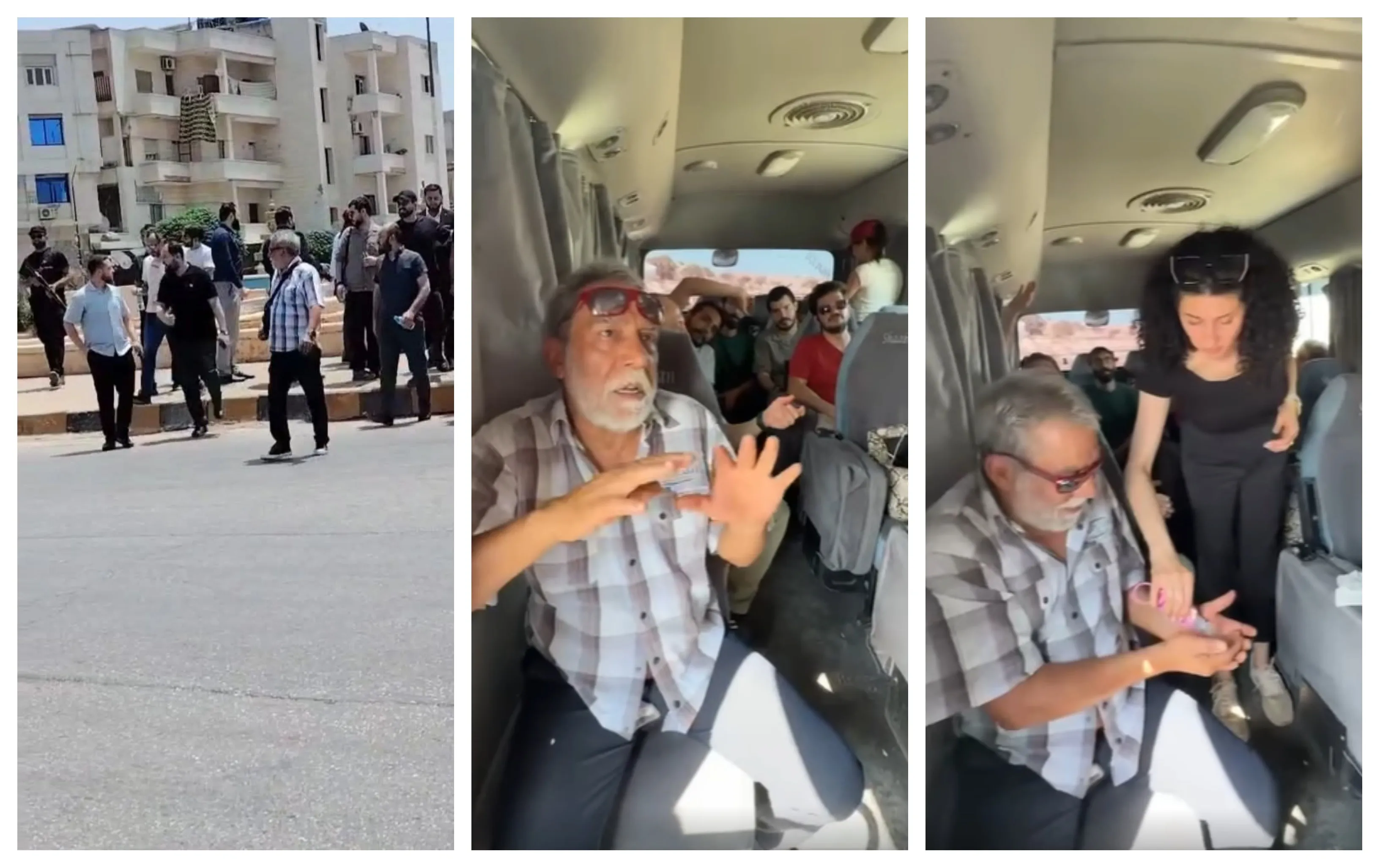 عقّموا أيديهم بعد زيارة المخيمات .. غضب واسع عقب زيارة فنانين موالين للأسد إلى إدلب