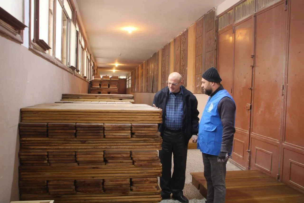 وزارة التربية تعلن إنتاج نحو 4700 مقعد دراسي في المعهد الصناعي الثالث بحلب