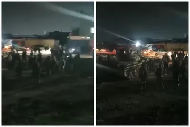 حشوداً عسكرية على جبهة دير حافر في ريف حلب الشرقي