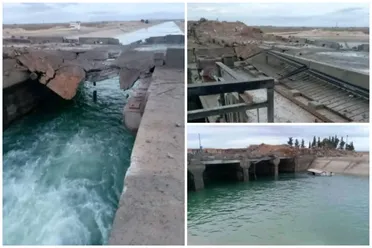 جسر قرية "أم التينة – تل ماعز" المدمر