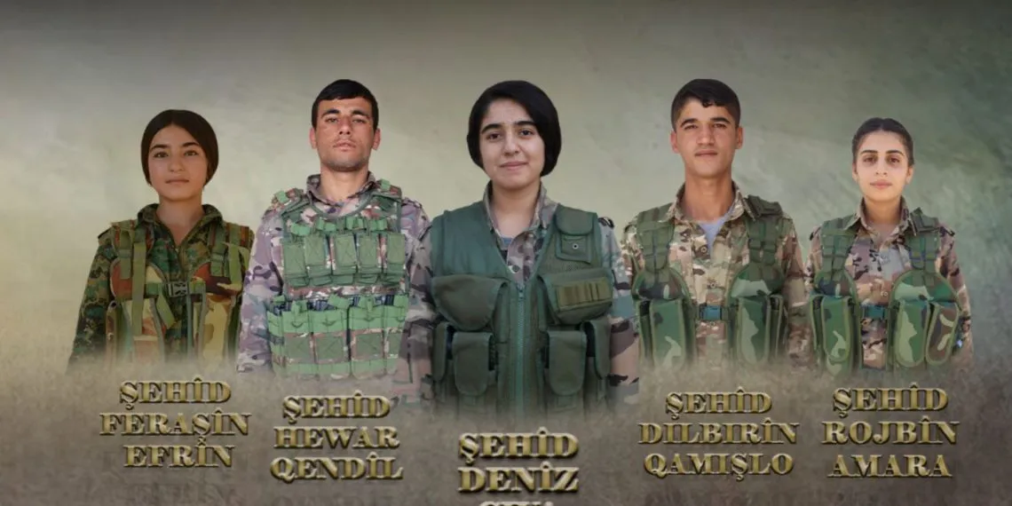 قتلى قسد الخمسة