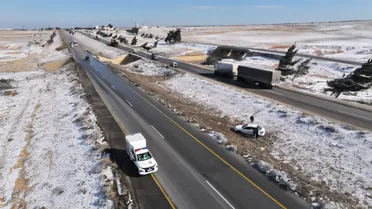 وزارة الطوارئ تحذر من السفر على طريق حلب–دمشق بسبب الثلوج