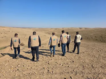 زيارة ميدانية للهيئة الوطنية للمفقودين إلى مواقع المقابر الجماعية بالرقة