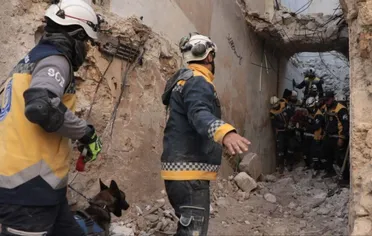 الدفاع المدني يعلن انتهاء أعمال البحث في منزل منهار في حي العامرية بحلب