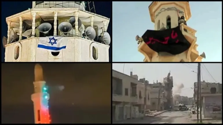 مآذن المساجد هدف مشترك مقارنات بين سوريا وفلسطين
