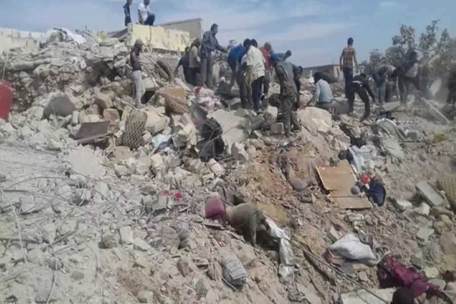 أكثر من 30 شهيدا وتدمير كامل لعشرة منازل .. مجزرة جديدة في عويجل تزلزل حلب بيد العدو الروسي