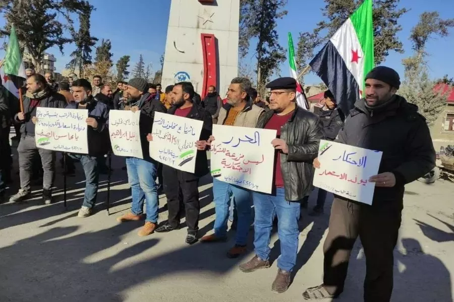 احتجاجات غاضبة ضد شركة الكهرباء بعد رفع أسعارها شمالي حلب