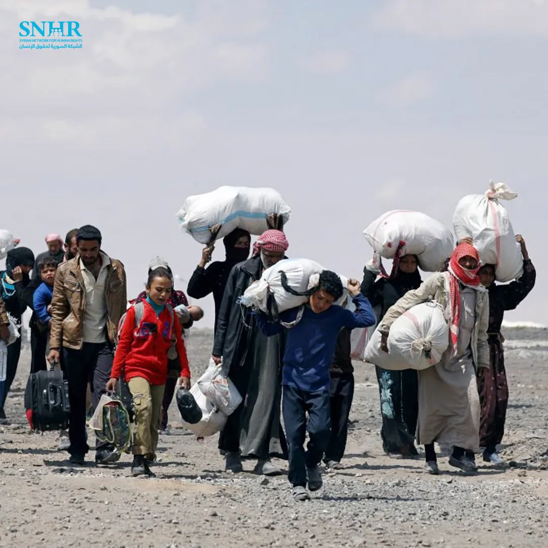 "اليوم العالمي للاجئين" .. "الشبكة السورية": استمرار الانتهاكات الفظيعة في سوريا سبب رئيس لتوليد مزيد من اللاجئين 